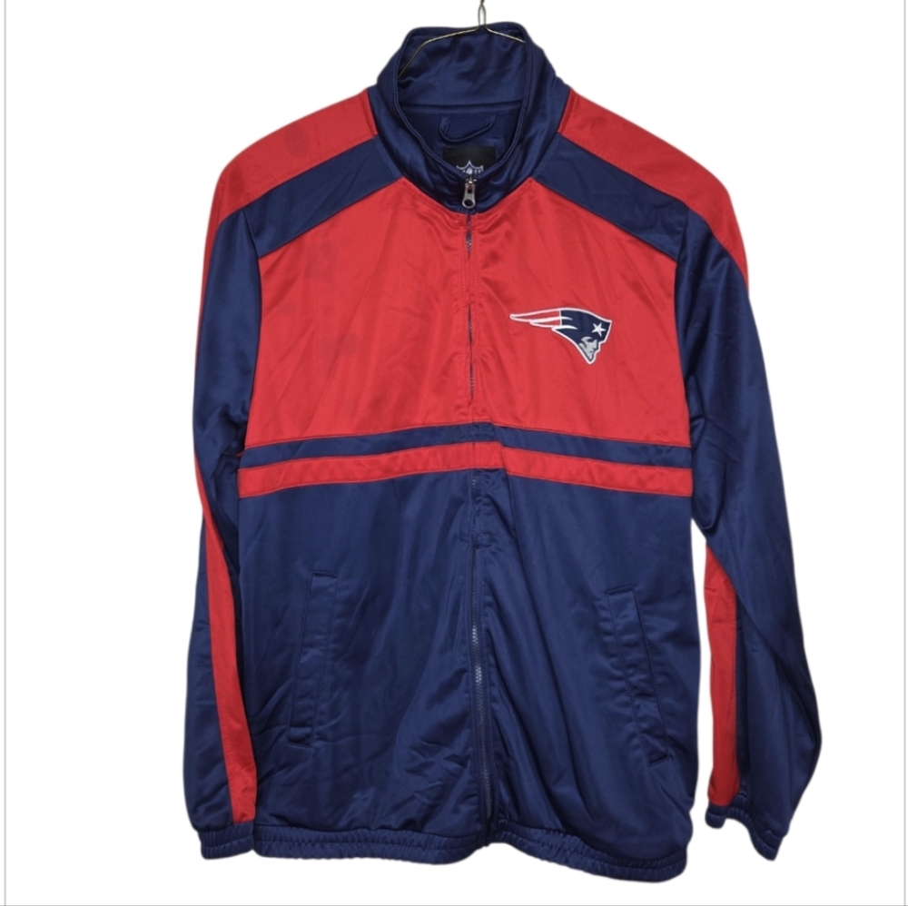 NFL New England Patriots Men's Fleece Backed Track Jacket Fancore Size L